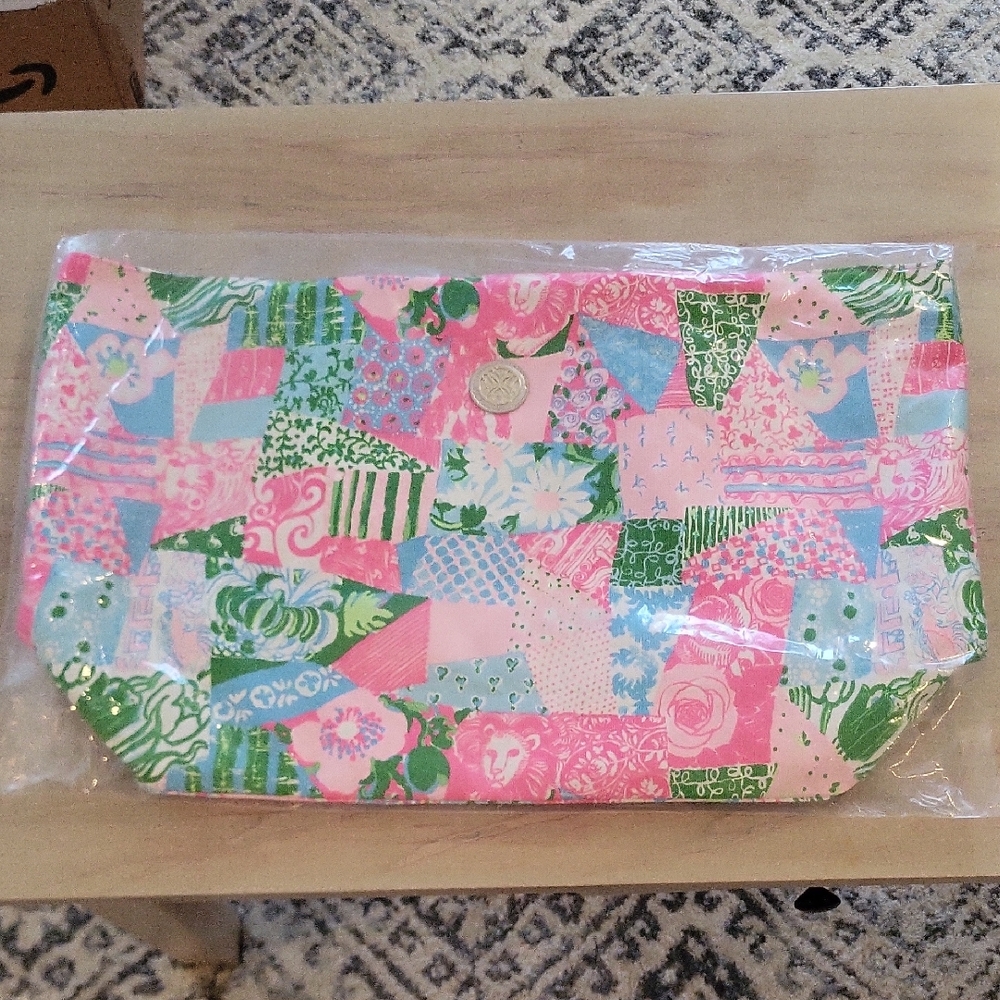 Lilly Pulitzer Pink and Green Pool Tote